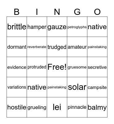 Ace It Tutoring Bingo Card