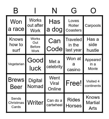 Notary Training Network Bingo Card