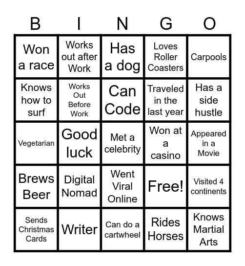 Notary Training Network Bingo Card