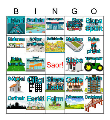 Sa Bhaile Bingo Card