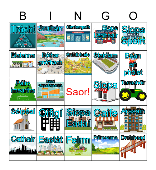 Sa Bhaile Bingo Card