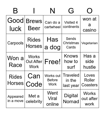 Notary Training Network Bingo Card