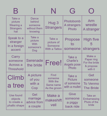 Melanya’s Bachelorette Bingo!!! Bingo Card