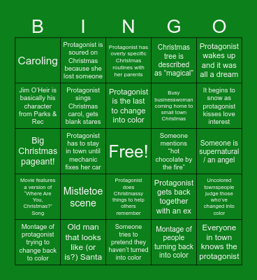 “Where Are You, Christmas?” Bingo Card