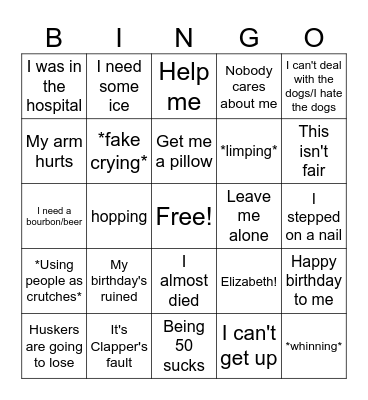 Happy 50th Birthday! Bingo Card