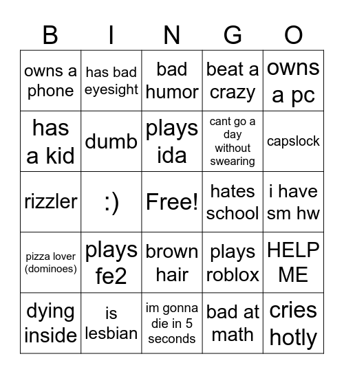 WINNER BINGO Card