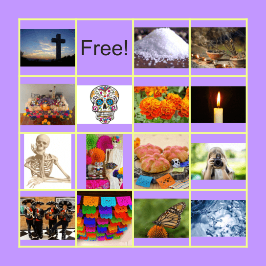 Dia de los muertos! Bingo Card