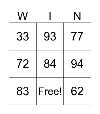 Addition With Regrouping Ones Bingo Card