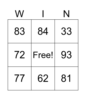 Addition With Regrouping Ones Bingo Card