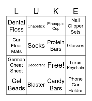 18th BIRTHDAY BINGO Card