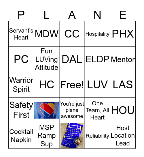 ELDP Class 4 SWA Bingo Card