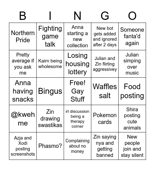 Egg Bingo Card