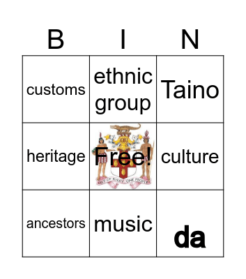 Culture Bingo Card