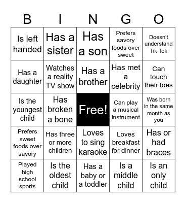 BABY SHOWER Bingo Card