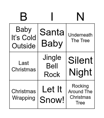 IT’S CHRISTMAS Bingo Card