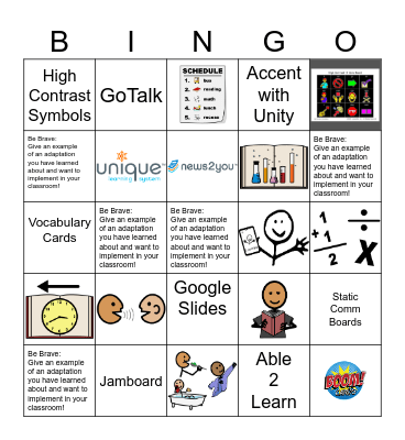 Adapt it! Bingo Card