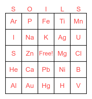 Soils PaBingo 2023 Bingo Card