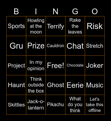 The CREW Bingo Card