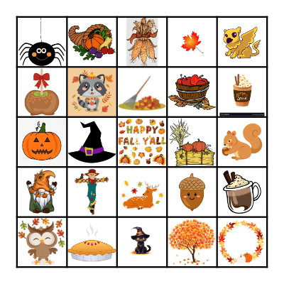FALL BINGO Card