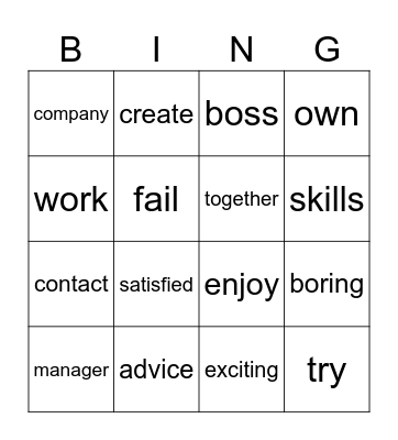 Love Your Job (L&S) Bingo Card