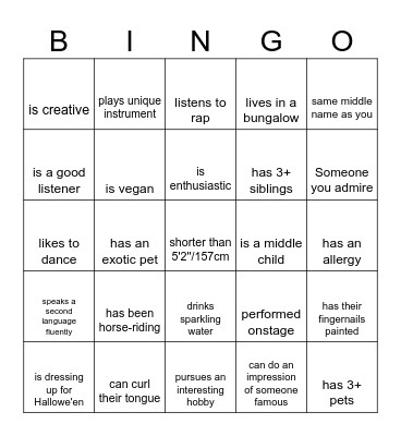 Diversity & Inclusion Bingo Card