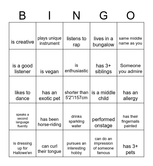 Diversity & Inclusion Bingo Card