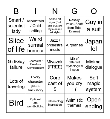 Cameron Media Bingo Card