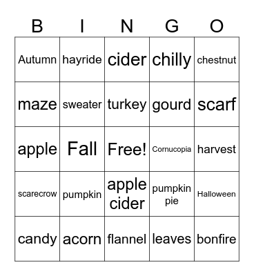 Cardinal Community Bingo Card