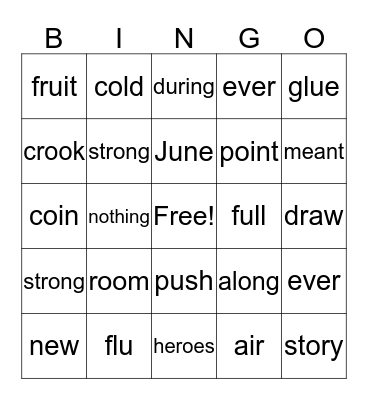 Unit 5 Week 3 Bingo Card