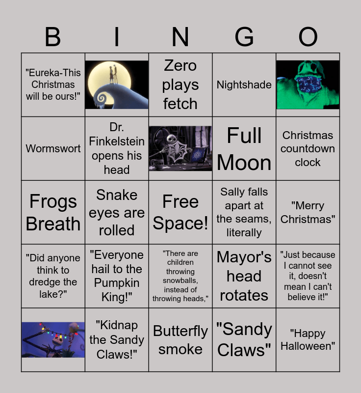 Christmas bingo playng cards