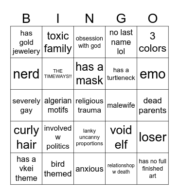 ace oc bingo Card