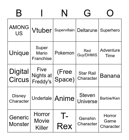 Game Changing Halloween Bingo Card