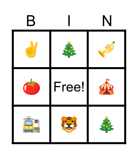 Letter Tt Bingo Card