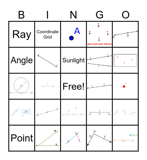 Basic Geometric Constructions Bingo Card