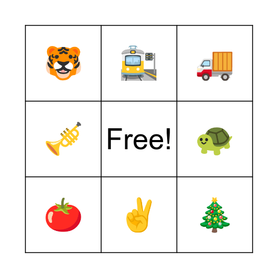 Letter Tt Bingo Card