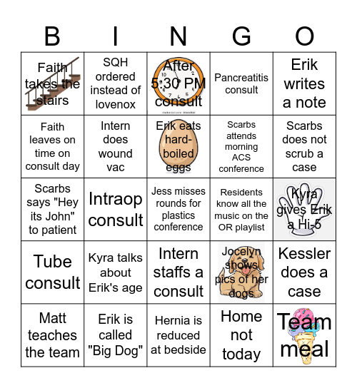 EGS BINGO Card