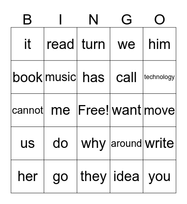 TOOLS THAT HELP US EVERYDAY Core Words Bingo Card