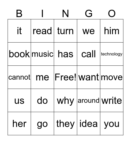 TOOLS THAT HELP US EVERYDAY Core Words Bingo Card