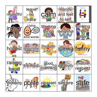 F9 Manners Bingo Card