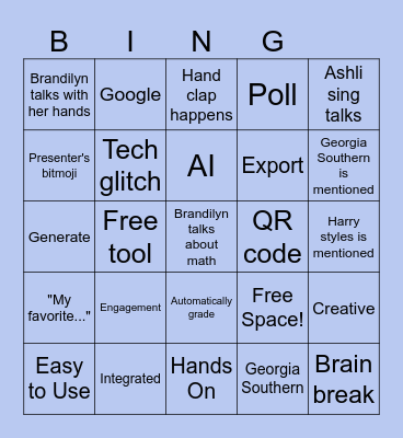Tech Savvy Teaching Bingo Card