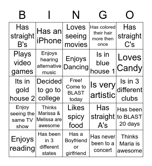 We are twins Bingo Card