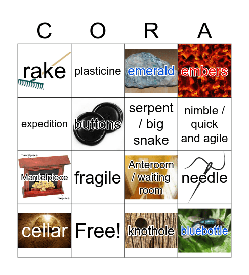 Coraline - The Movie Bingo Card