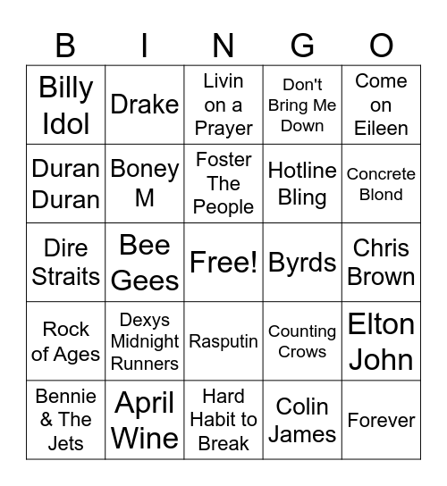 1102 GM 1 4 corners & 1 line Bingo Card