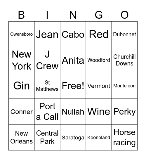 Carla email Bingo Card