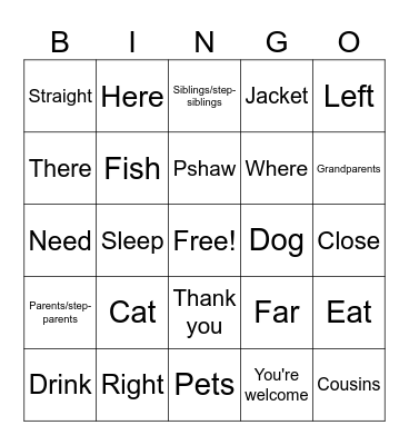 10/23 Bingo Card