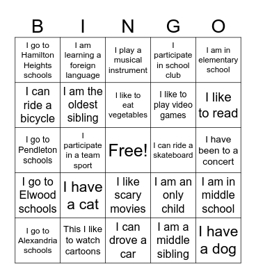 Moonlight Llamas and Alpacas Bingo Card