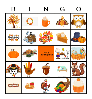 Ingram Micro Thanksgiving Bingo Card