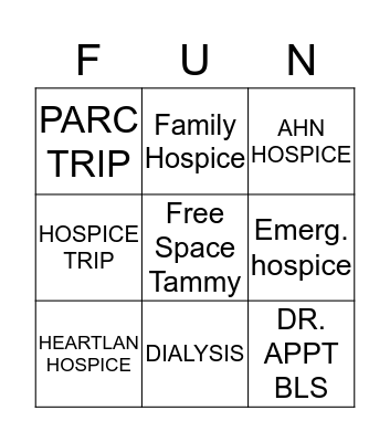 525 Bingo Card