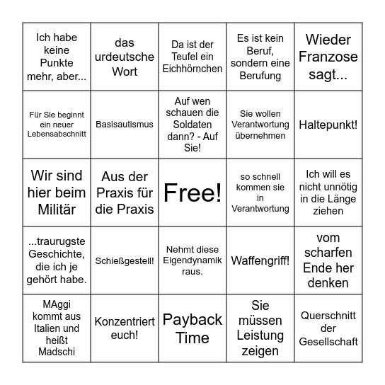 Bullshit Bingo Card