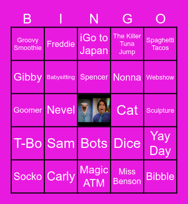 iCarly & Sam and Cat Bingo Card